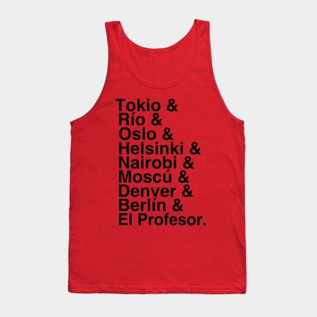 Helvetica red papel Tank Top by Pescapin